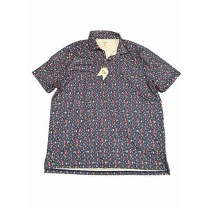 🍩Men's 1764 Golf Polo Stretch Shirt Funny Donuts‎ And Milkshakes Sz 3XL NWT🍩